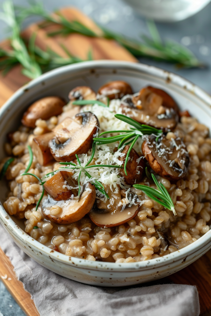 Mushroom Barley Risotto