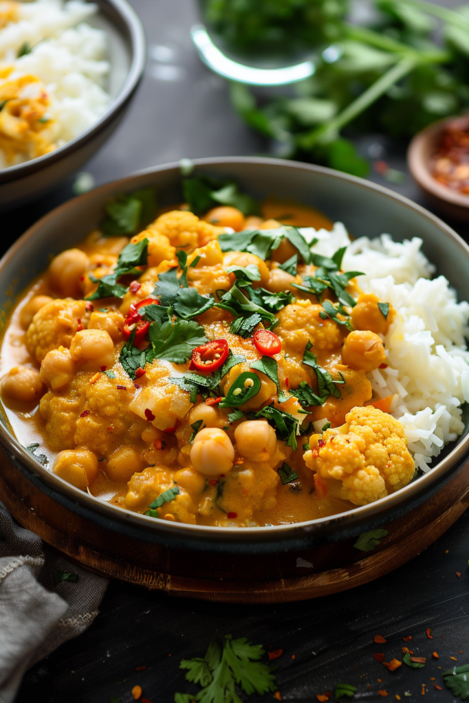 Cauliflower and Chickpea Curry