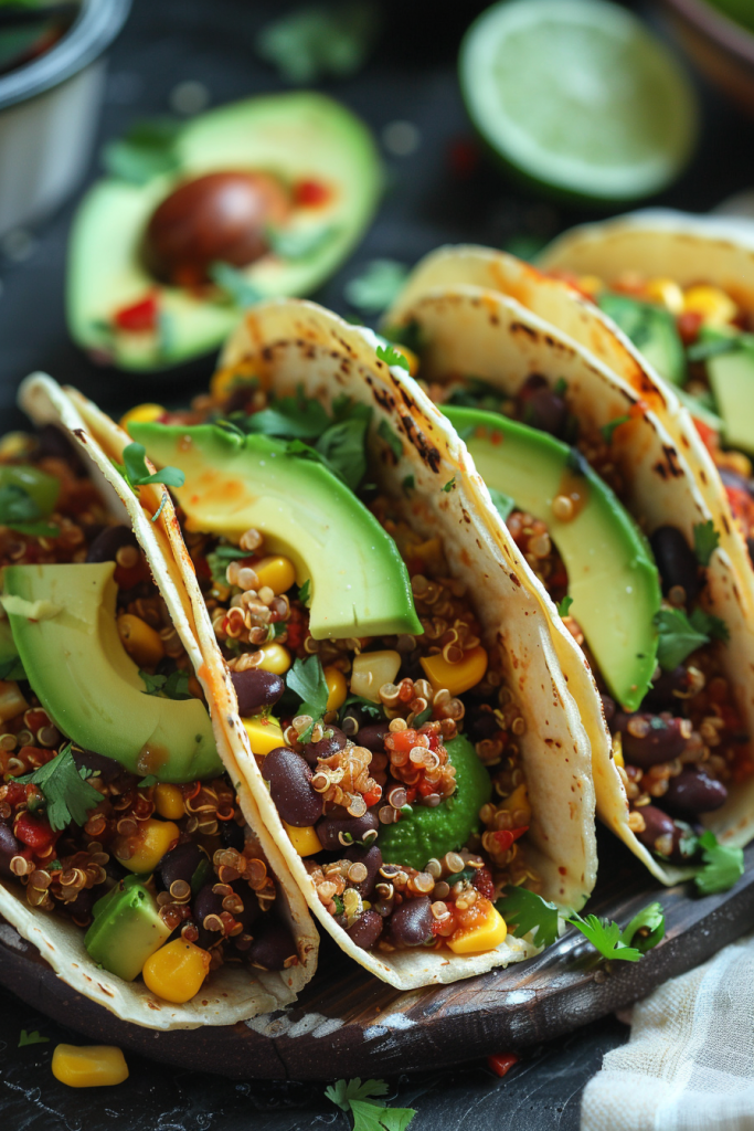Black Bean and Quinoa Tacos