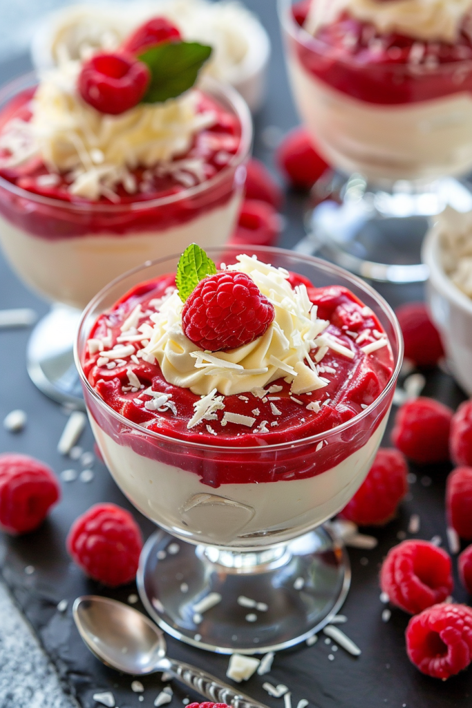 White Chocolate Raspberry Mousse