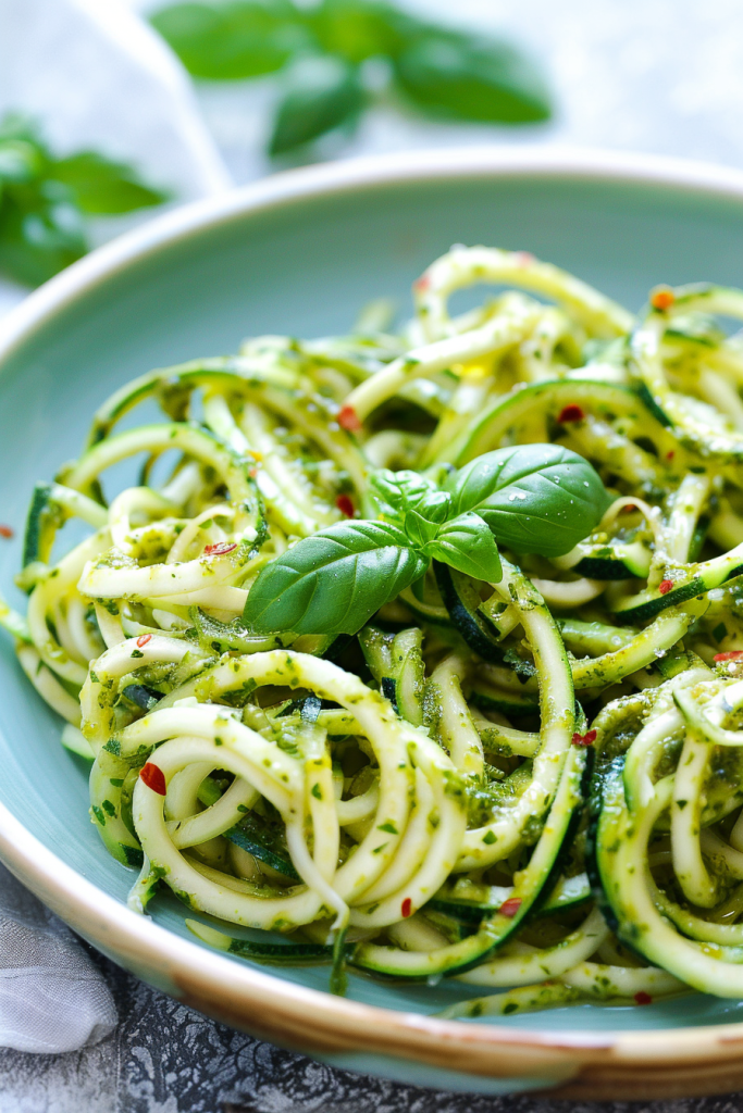 Zucchini Noodles with Pesto