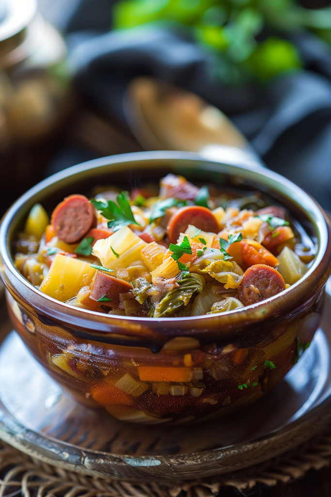 Slow Cooker Cabbage Stew