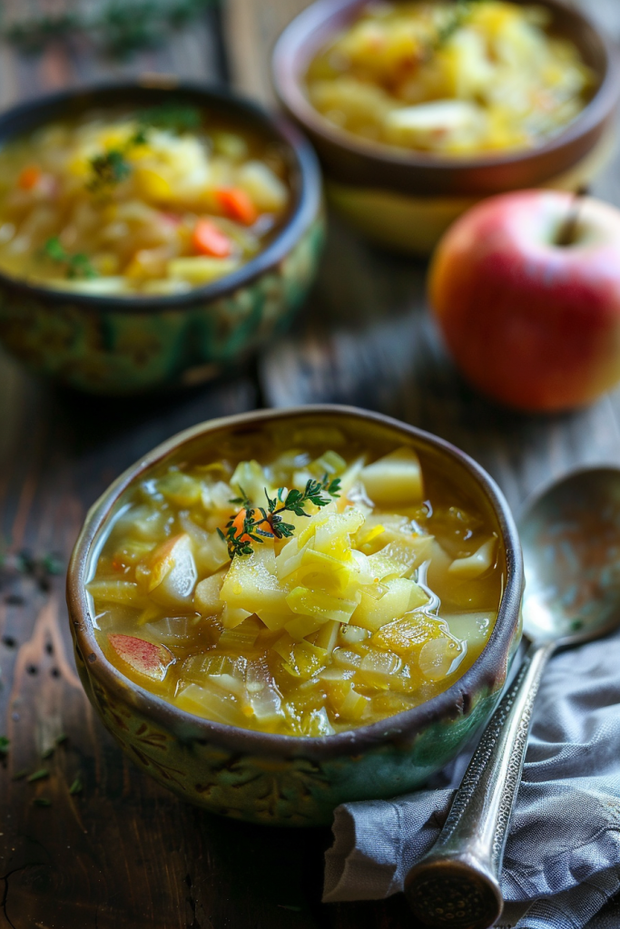 Tangy Apple and Cabbage Soup
