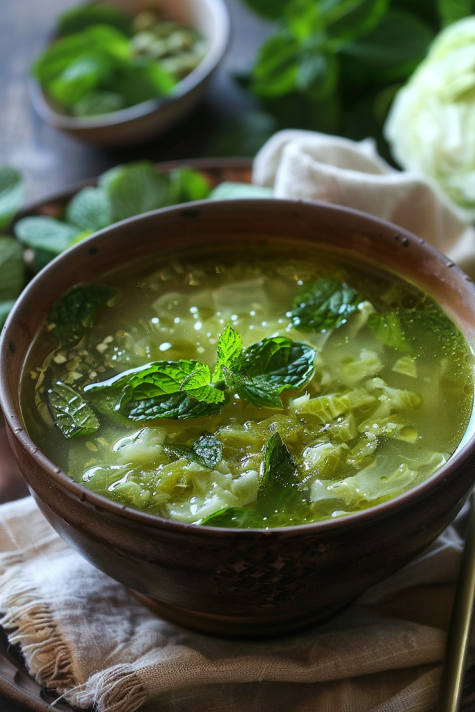 Mint and Cabbage Cool Bowl