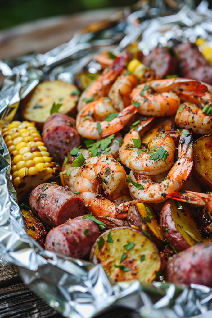 Foil-Packet Cajun Shrimp