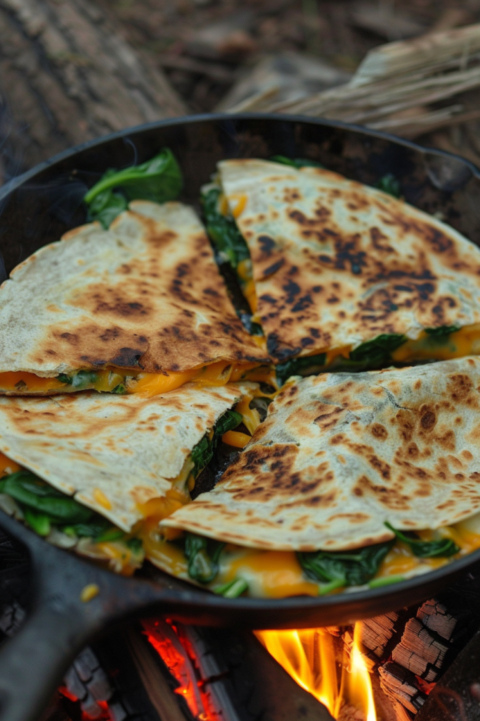 Spinach and Cheese Quesadillas