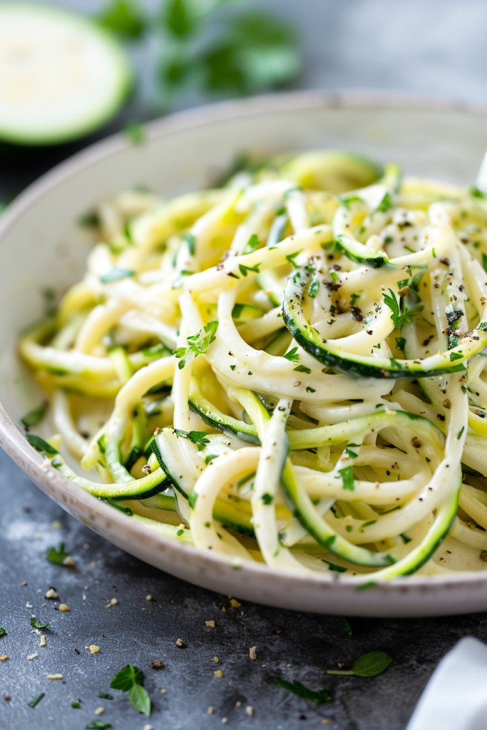 Zucchini Noodle Alfredo
