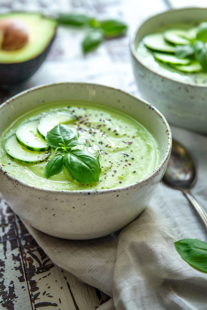Cucumber and Avocado Soup