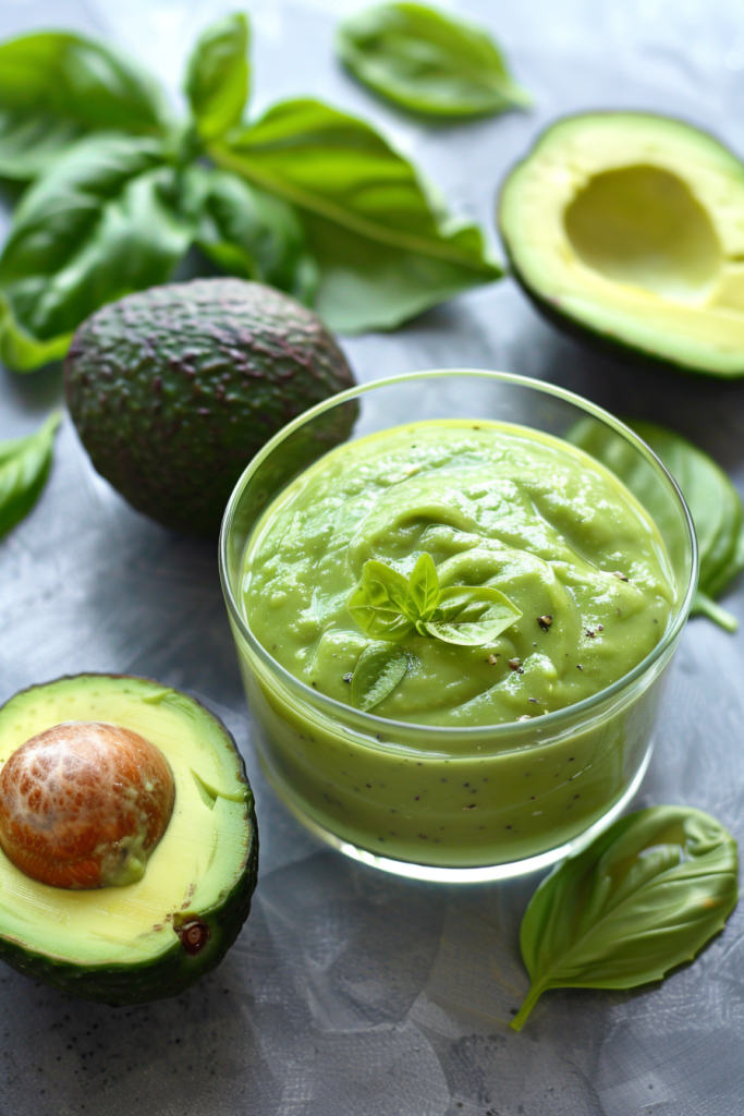 Basil and Avocado Dressing
