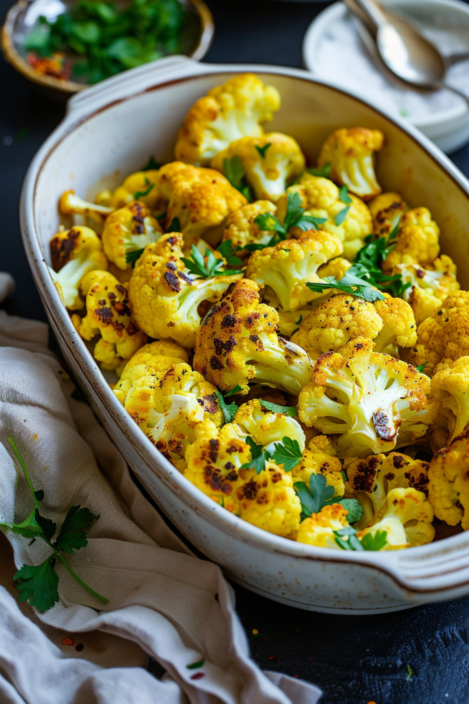 Turmeric Roasted Cauliflower
