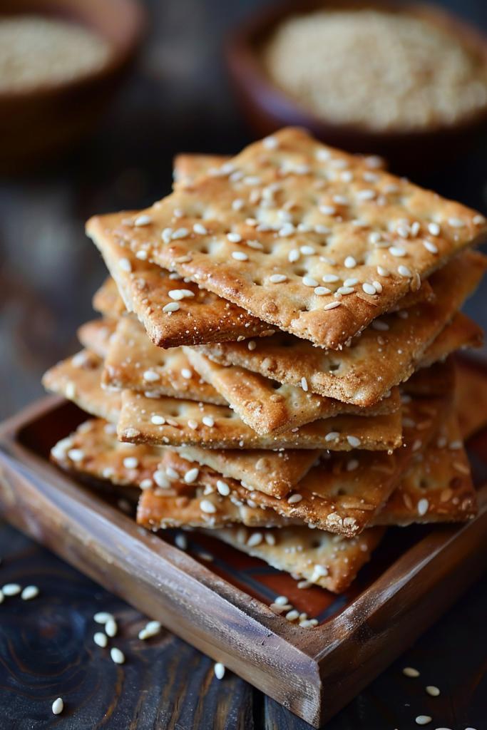Sesame Seed Crackers