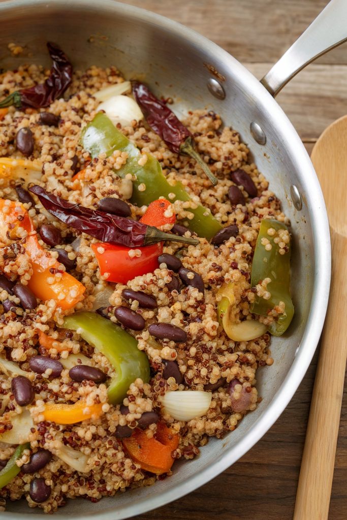 Quinoa and Black Bean Stir-Fry
