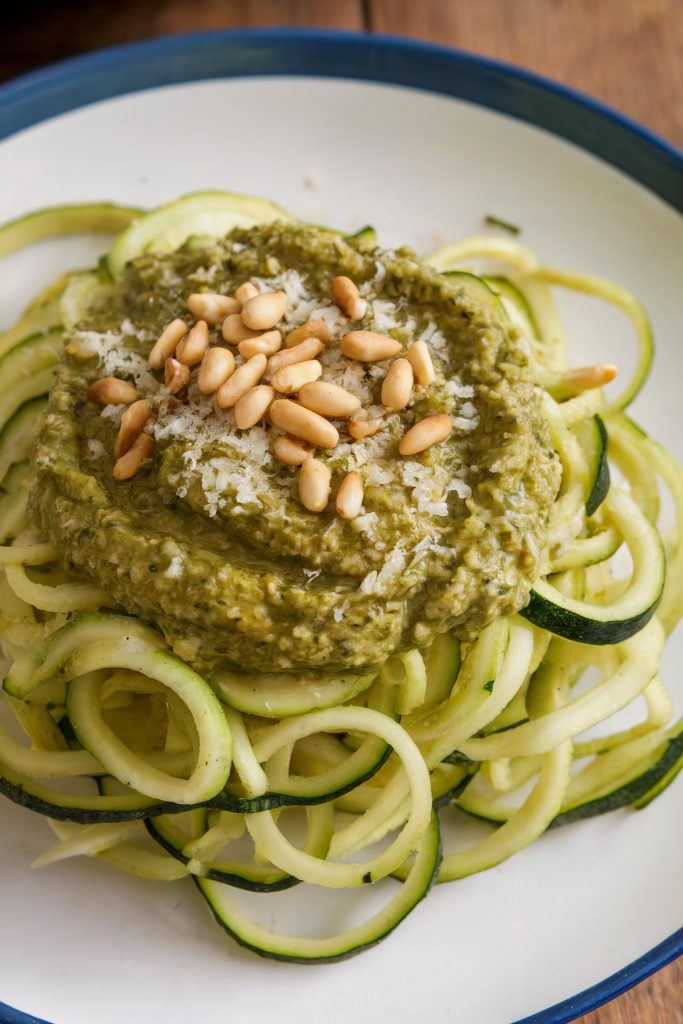 Zucchini Noodles with Pesto