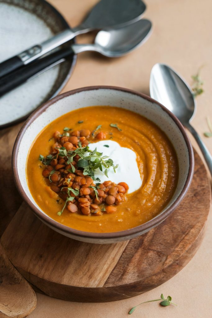 Pumpkin and Red Lentil Soup