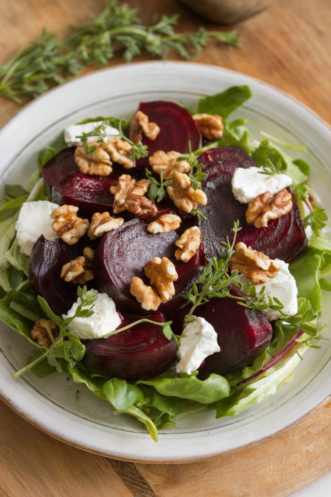 Roasted Beet and Goat Cheese Salad