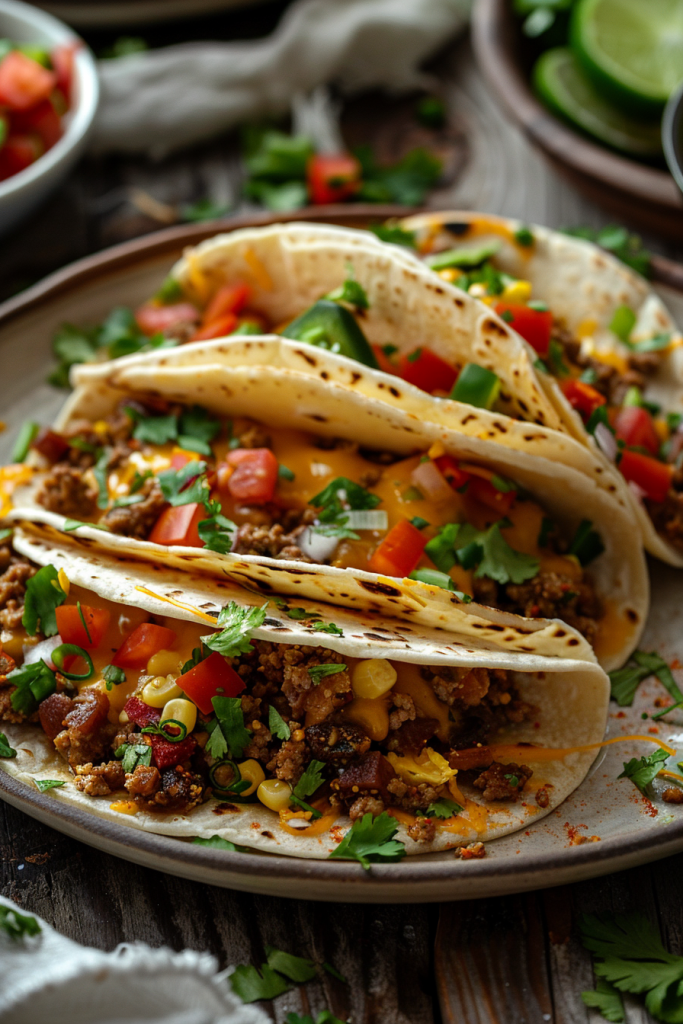 Tacos With Egg-Based Tortillas