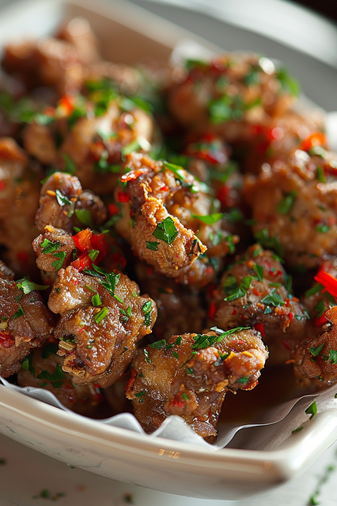 Butter Fried Chicken Hearts
