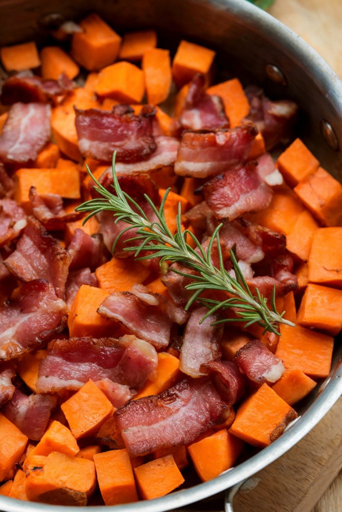 Sweet Potato and Bacon Hash