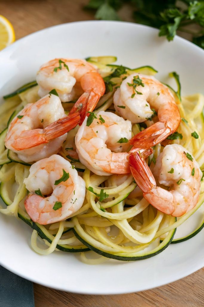 Shrimp Scampi With Zucchini Noodles