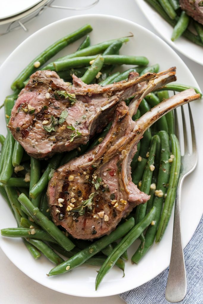 Lamb Chops With Green Beans