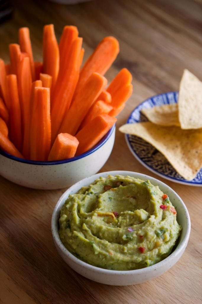 Carrot Sticks With Guacamole