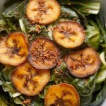 Collard Greens Salad With Fried Plantain and Sumac