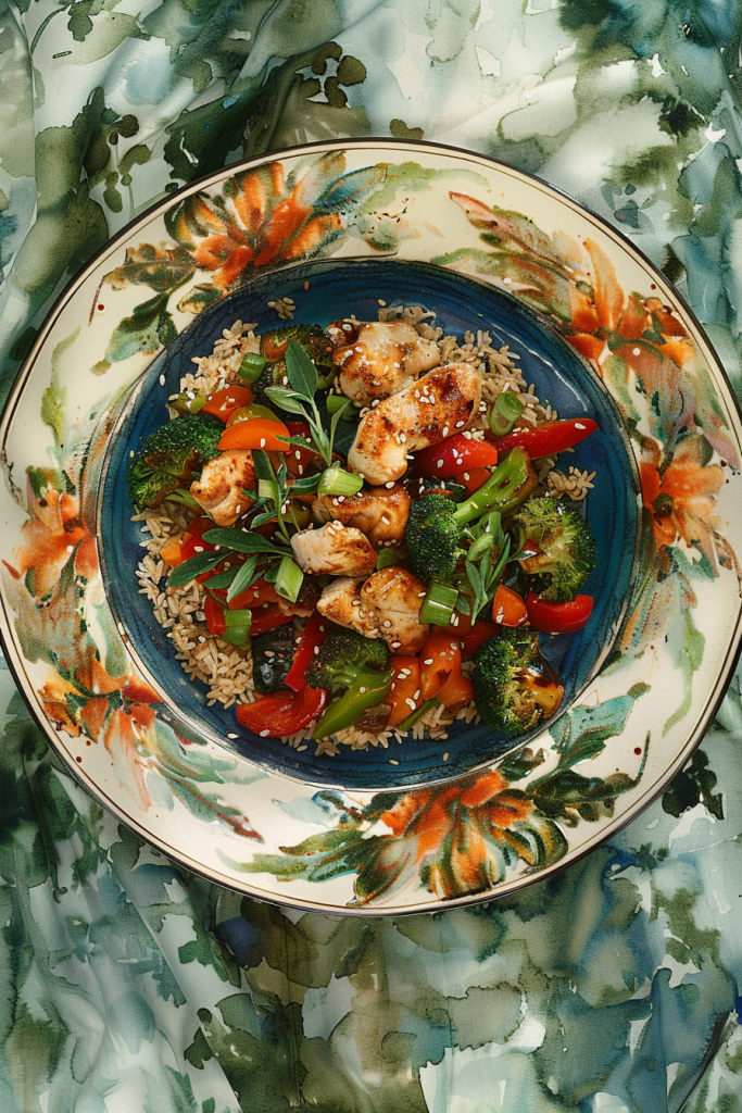 Chicken Stir-Fry with Brown Rice