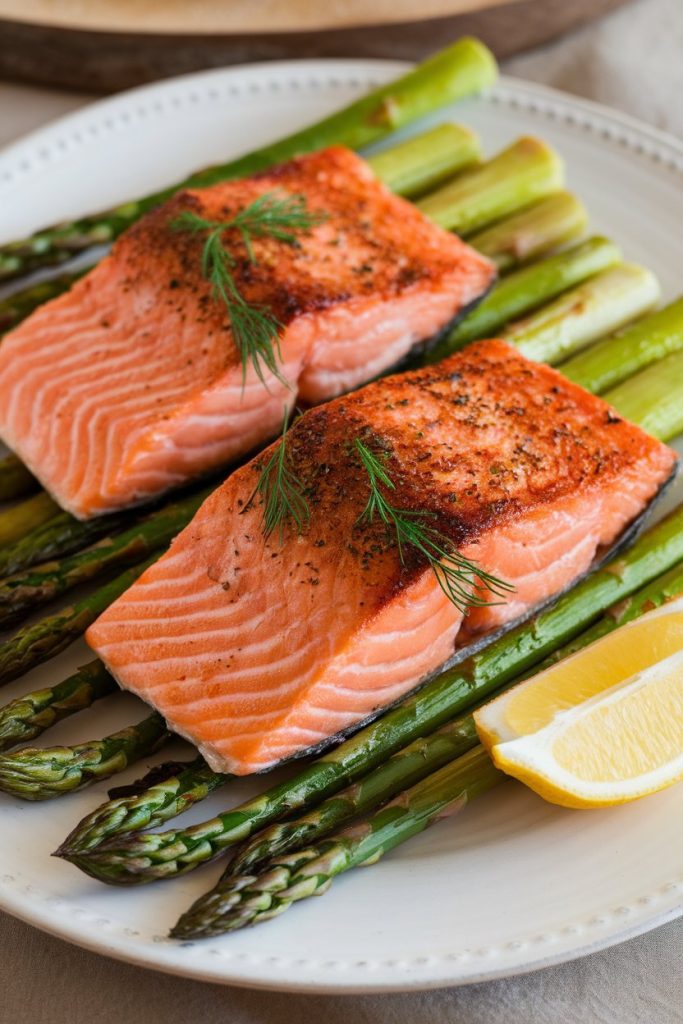 Salmon with Roasted Asparagus
