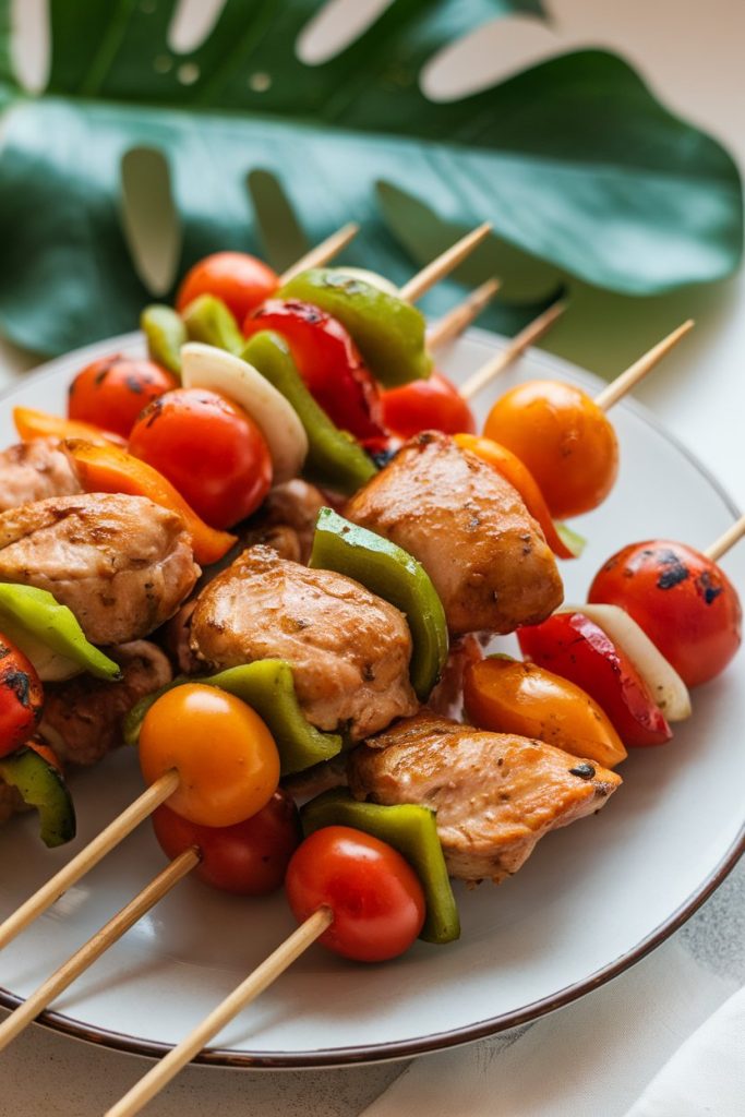 Chicken and Vegetable Skewers