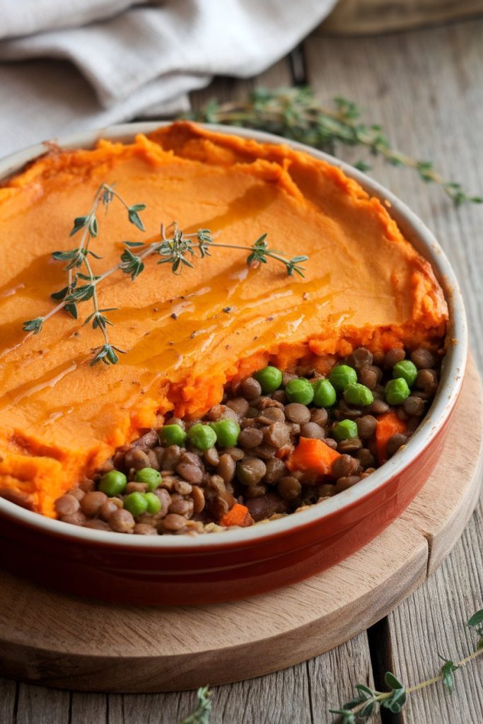 Lentil Shepherd's Pie with Sweet Potato Topping
