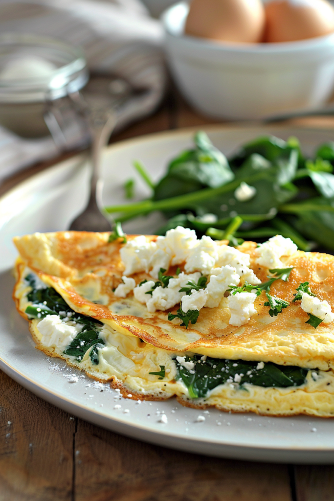 Spinach and Feta Omelette