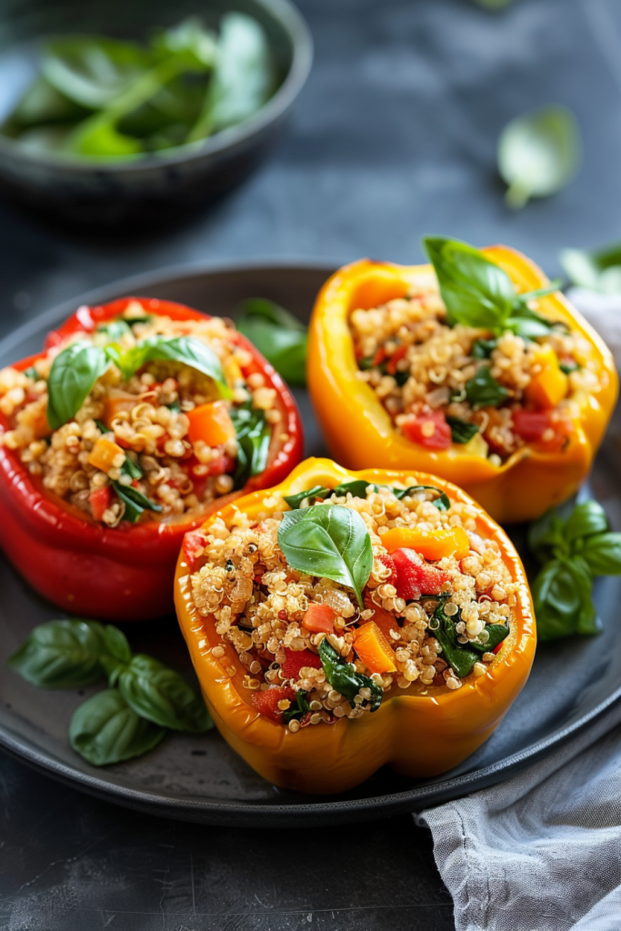 Stuffed Bell Peppers with Quinoa