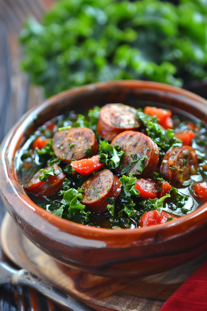 Spicy Sausage and Kale Soup