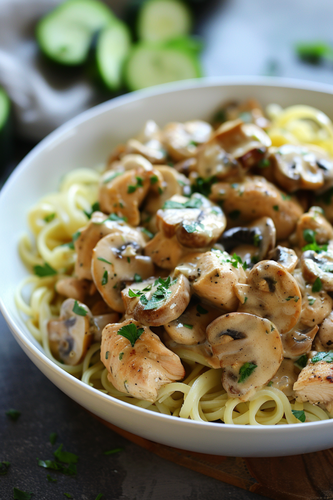 Chicken and Mushroom Stroganoff