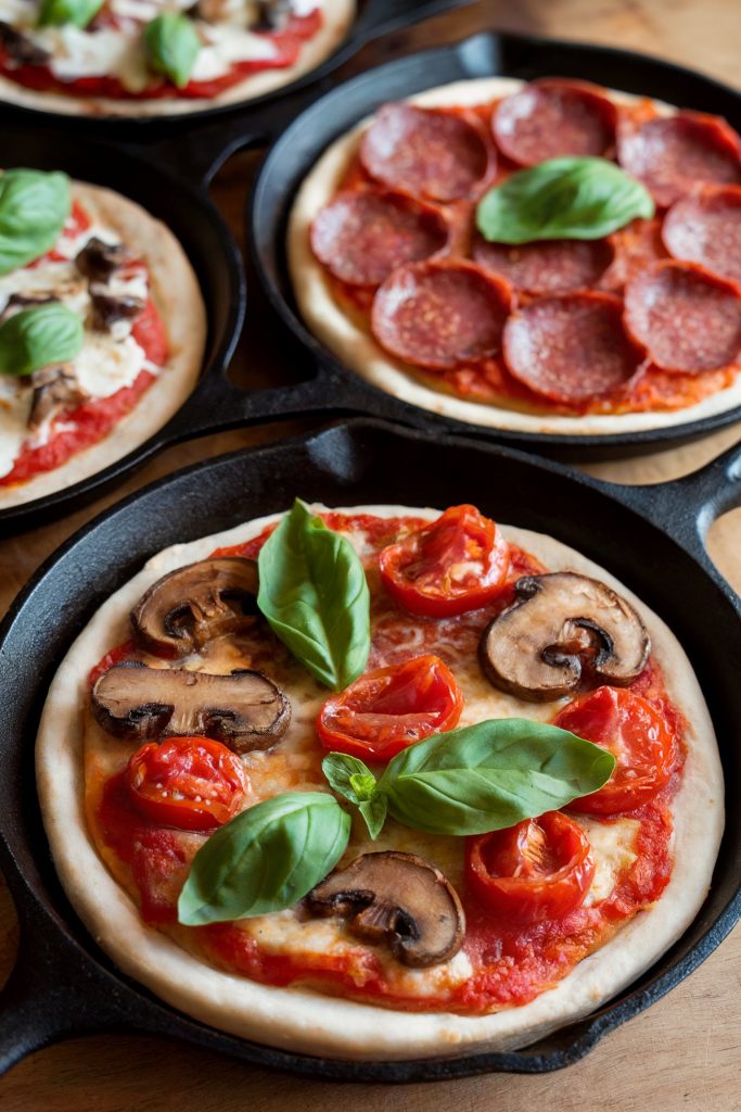 Mini Skillet Pizzas