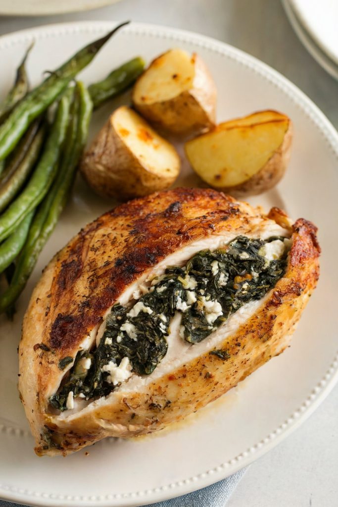 Spinach and Feta Stuffed Chicken
