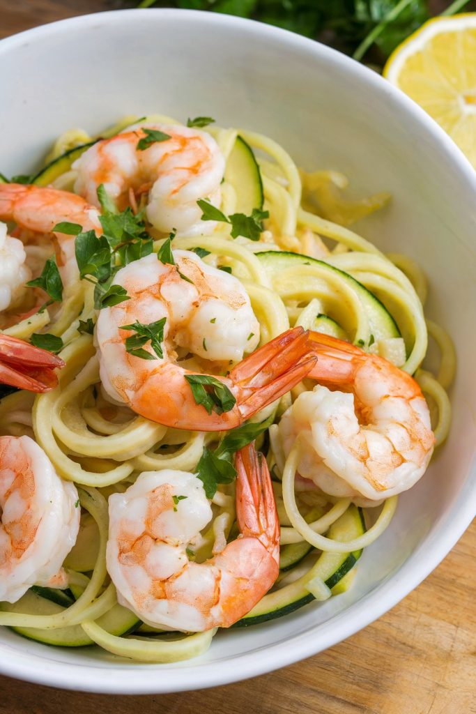 Shrimp Scampi with Zucchini Noodles