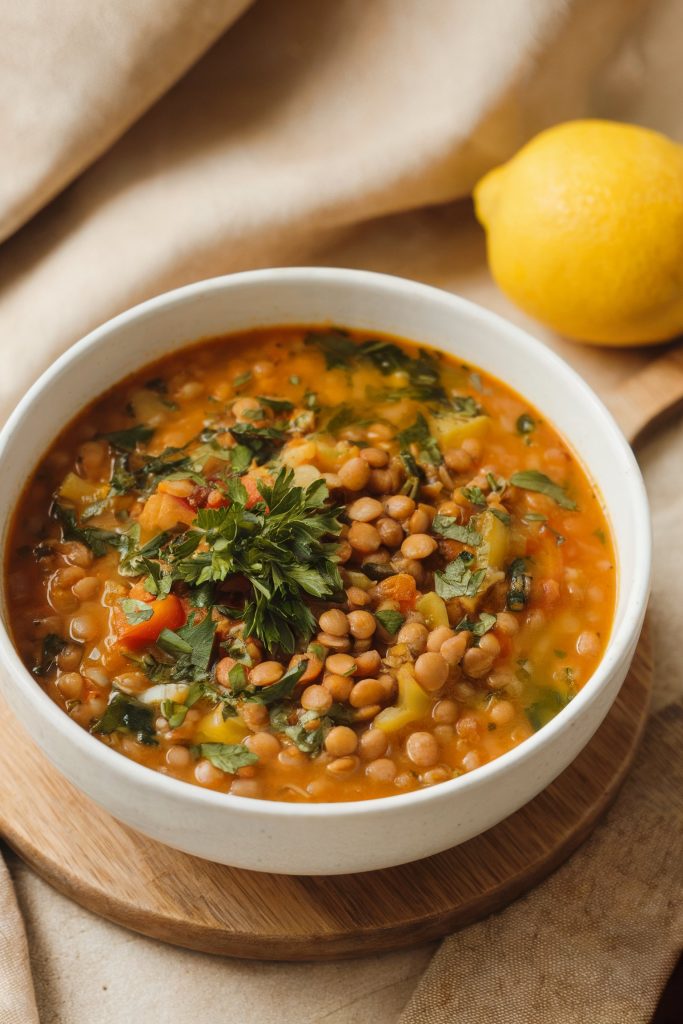 Lentil Soup with Lemon and Herbs