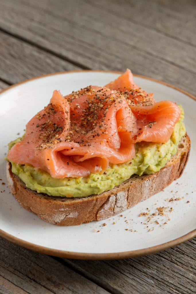 Avocado Toast with Smoked Salmon and Everything Bagel Seasoning