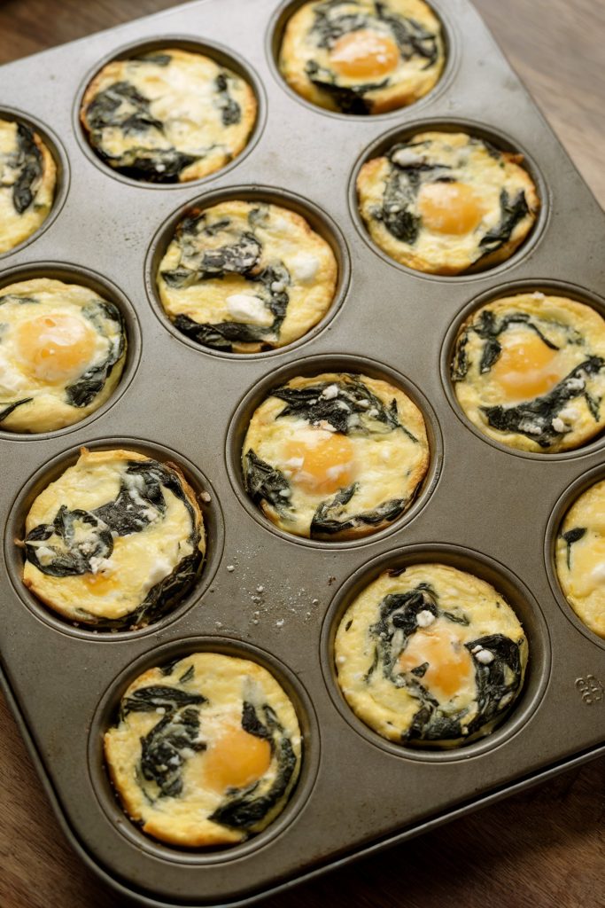 Mini Frittatas with Spinach and Feta
