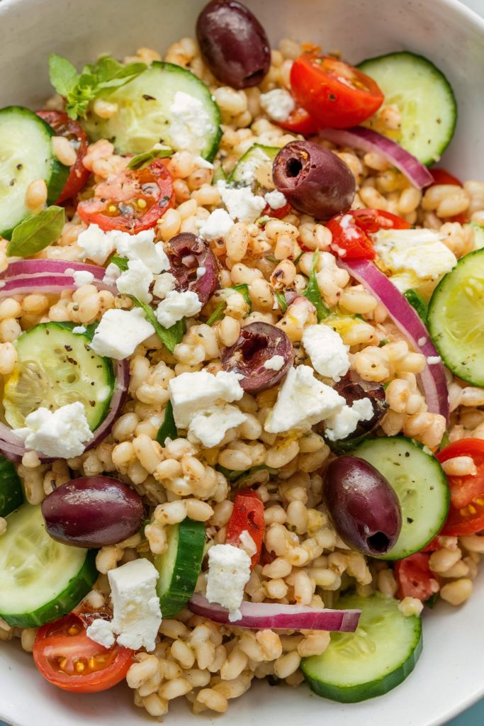 Mediterranean Barley Salad with Lemon and Herbs