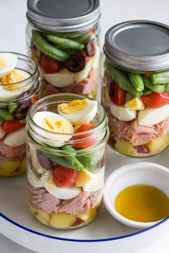 Tuna Nicoise Salad Jars