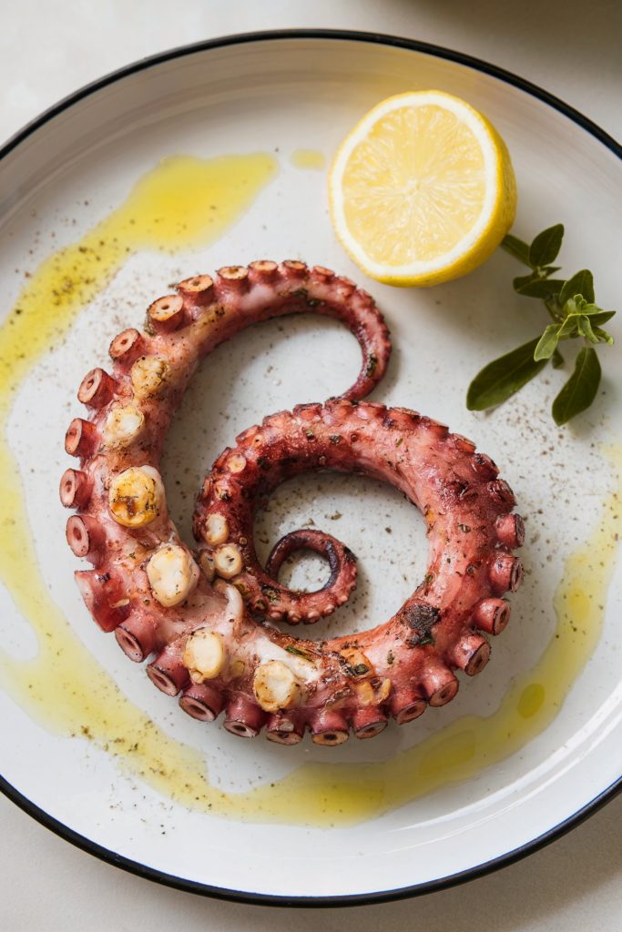 Grilled Octopus with Lemon and Oregano