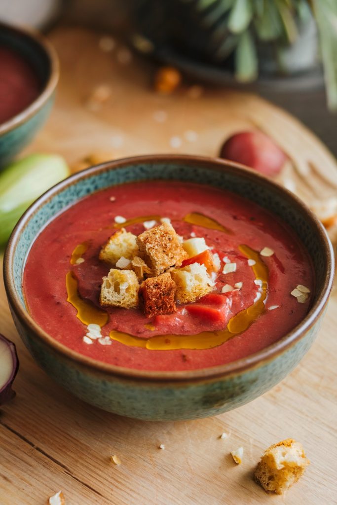Gazpacho (Spanish Cold Tomato Soup)