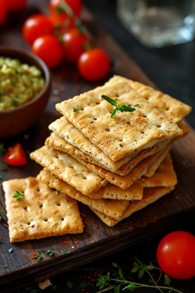 Whole Wheat Crackers with Guacamole