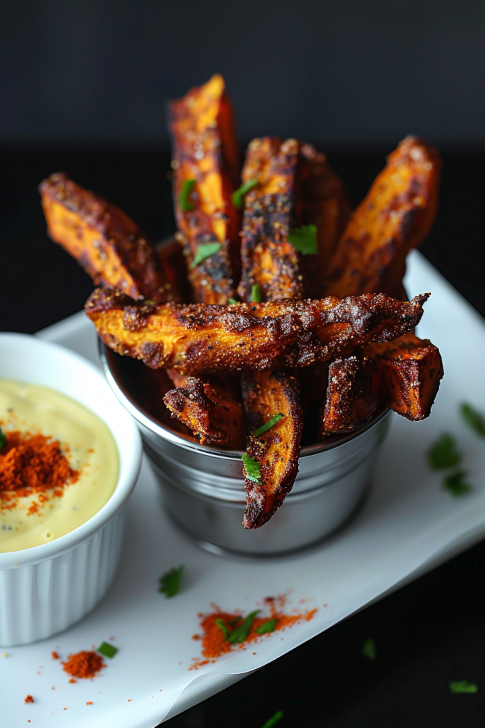Baked Sweet Potato Fries with Spices