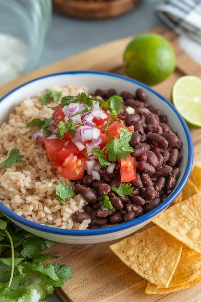 Brown Rice and Black Bean Side Dish