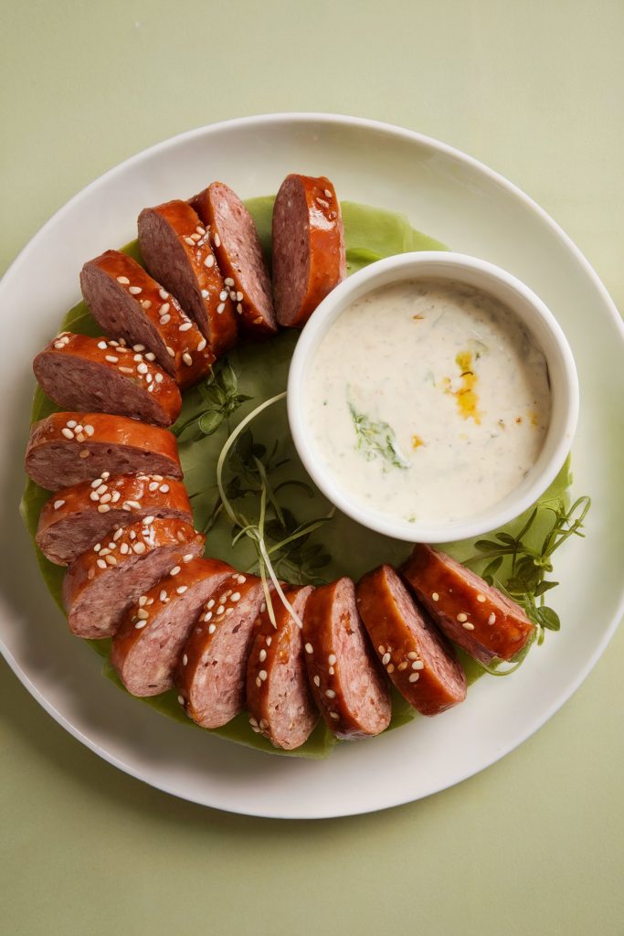 Hasselback Sausage Bites