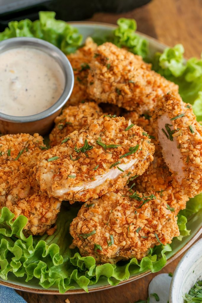 Crispy Ranch Air Fryer Nuggets