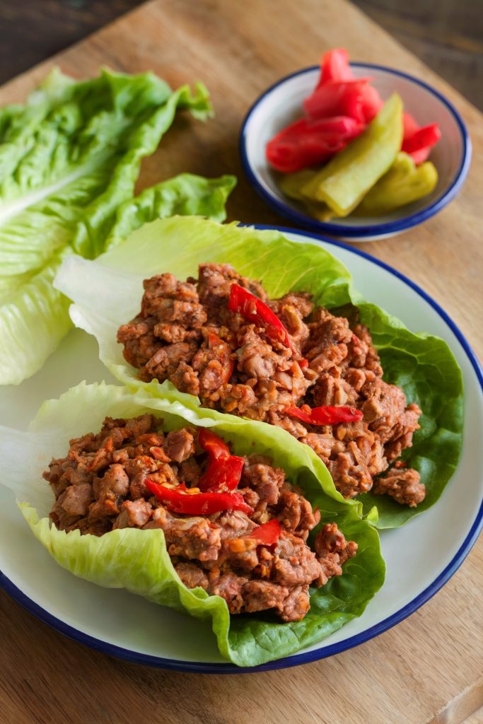 Fiery Turkey Lettuce Wraps